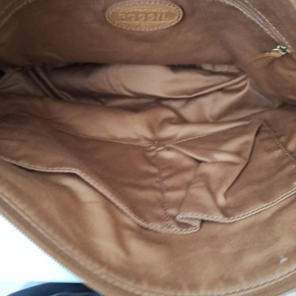 RARE Fossil Women's Karli Leather Large Hobo Bag Purse Multicolor NEAR MINT
